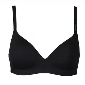 Calvin Klein Wireless Black Gray Bra Size M